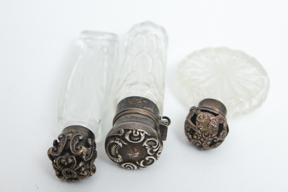 Victorian Cut Glass Tear Catchers and Perfume Bottles