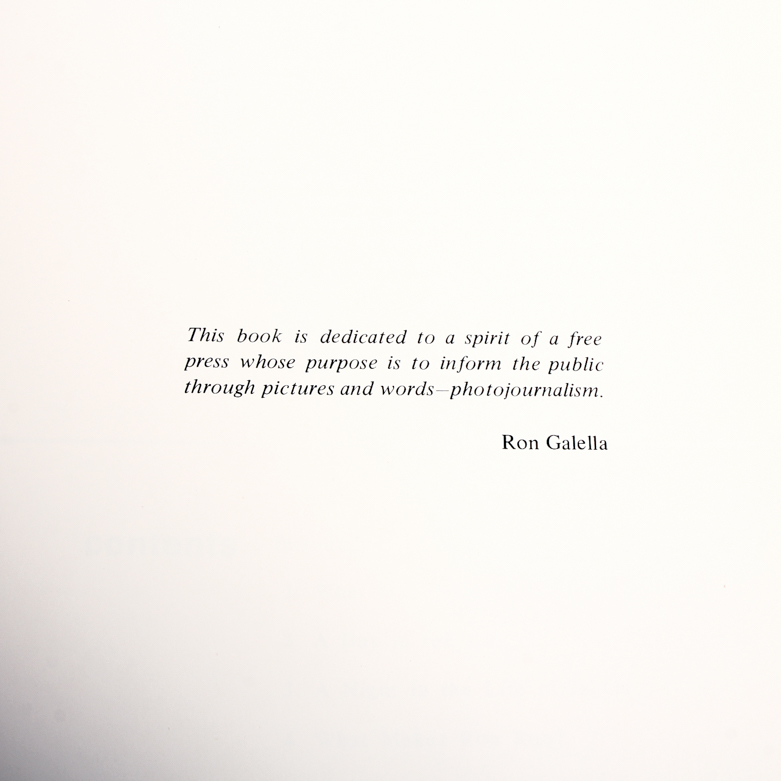 "Jacqueline" by Ron Galella, Signed First Edition