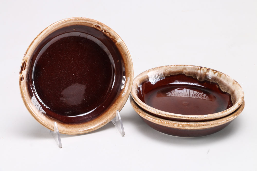 Circa 1970s Hull "Brown Drip" Stoneware