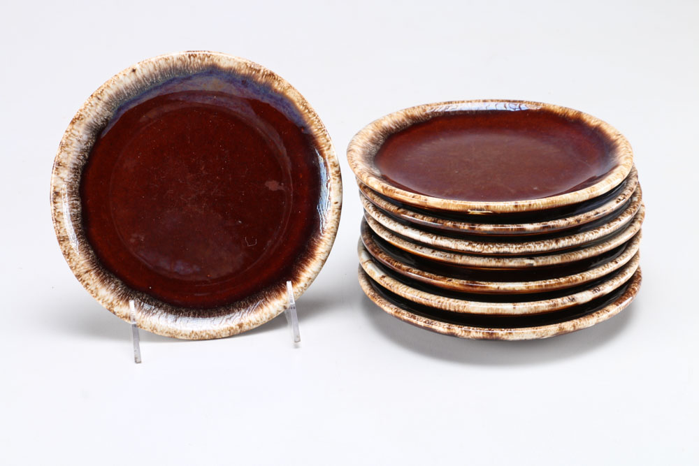 Circa 1970s Hull "Brown Drip" Stoneware