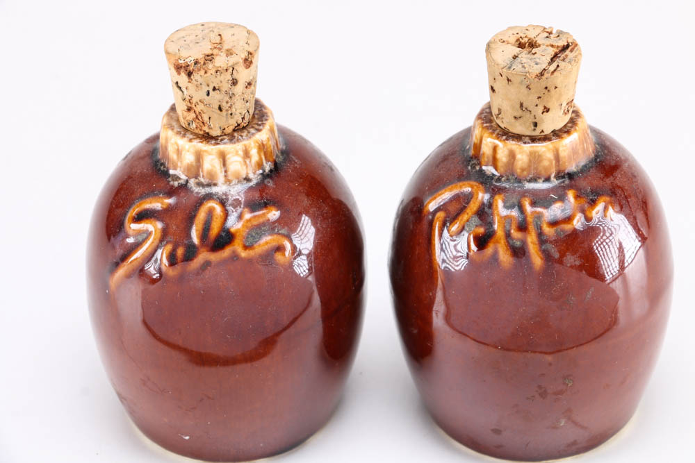 Circa 1970s Hull "Brown Drip" Stoneware