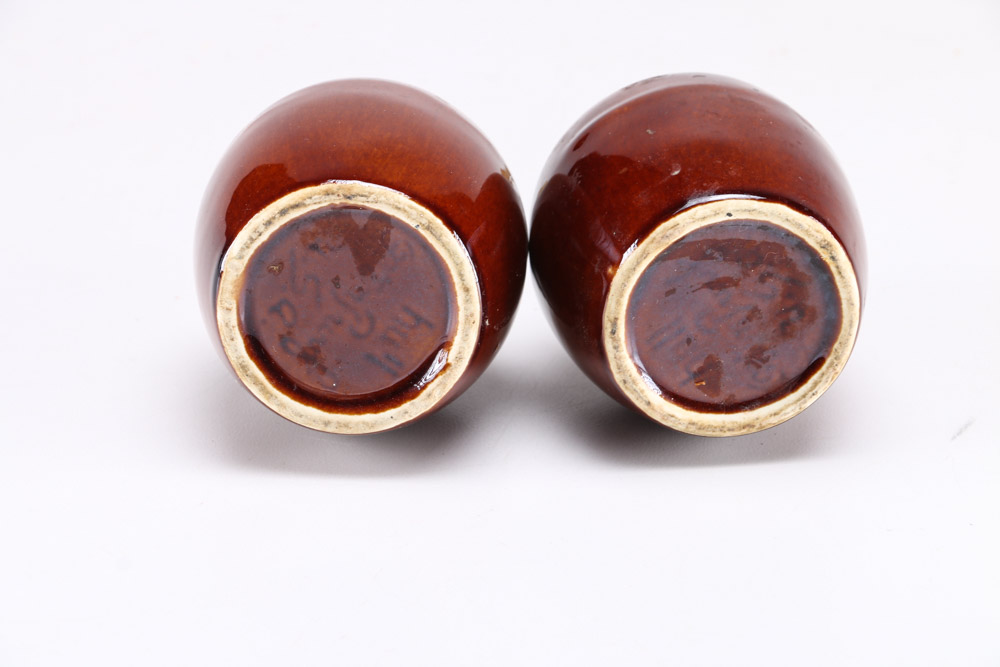 Circa 1970s Hull "Brown Drip" Stoneware