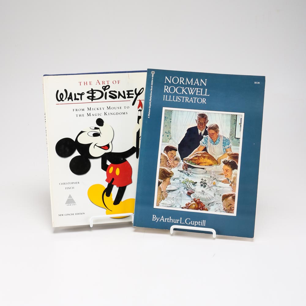 Pair of Books on Walt Disney and Norman Rockwell