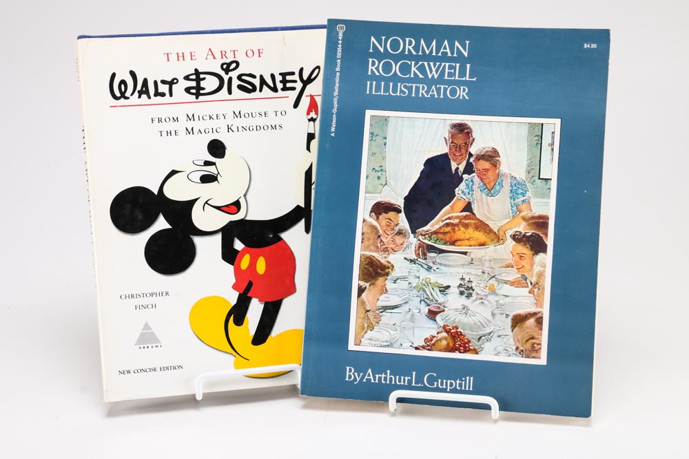 Pair of Books on Walt Disney and Norman Rockwell