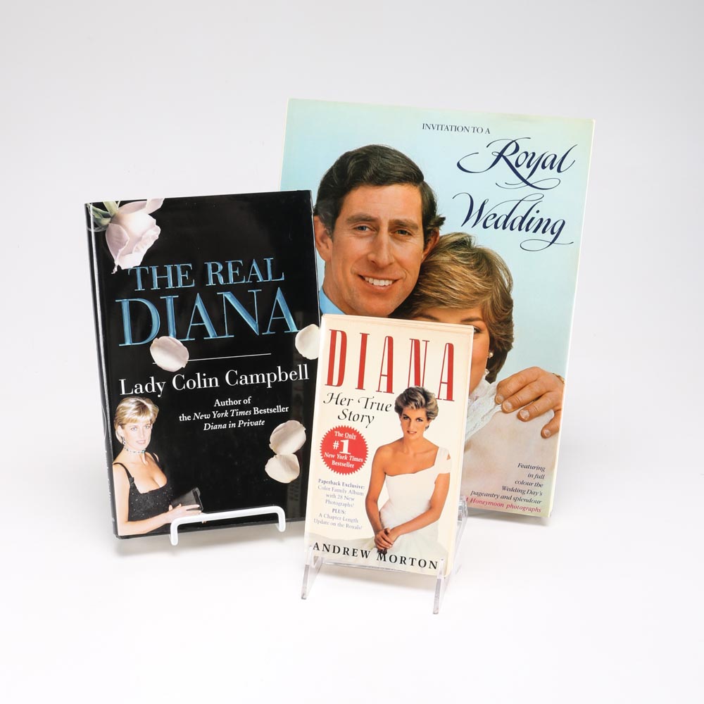Set of Three Books on Princess Diana