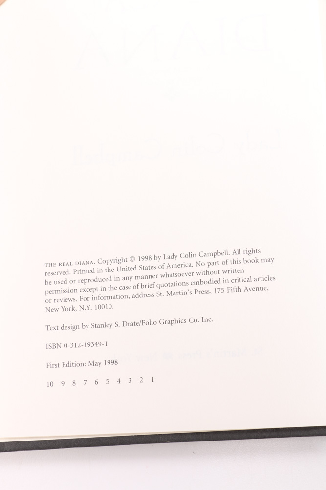 Set of Three Books on Princess Diana