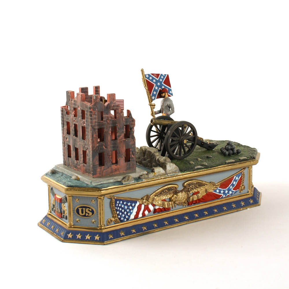 Franklin Mint "Battle of Fort Sumter" Civil War Mechanical Bank