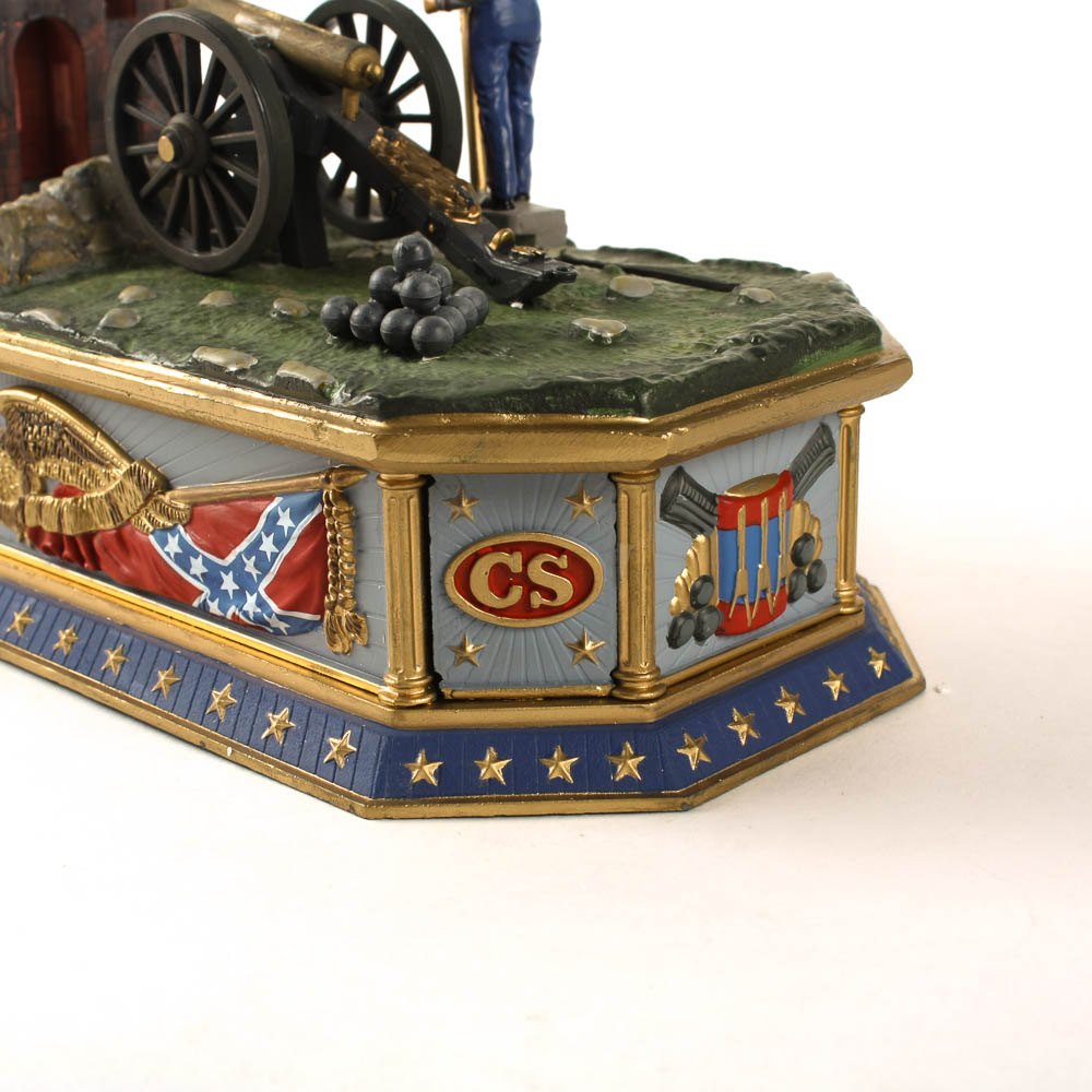 Franklin Mint "Battle of Fort Sumter" Civil War Mechanical Bank