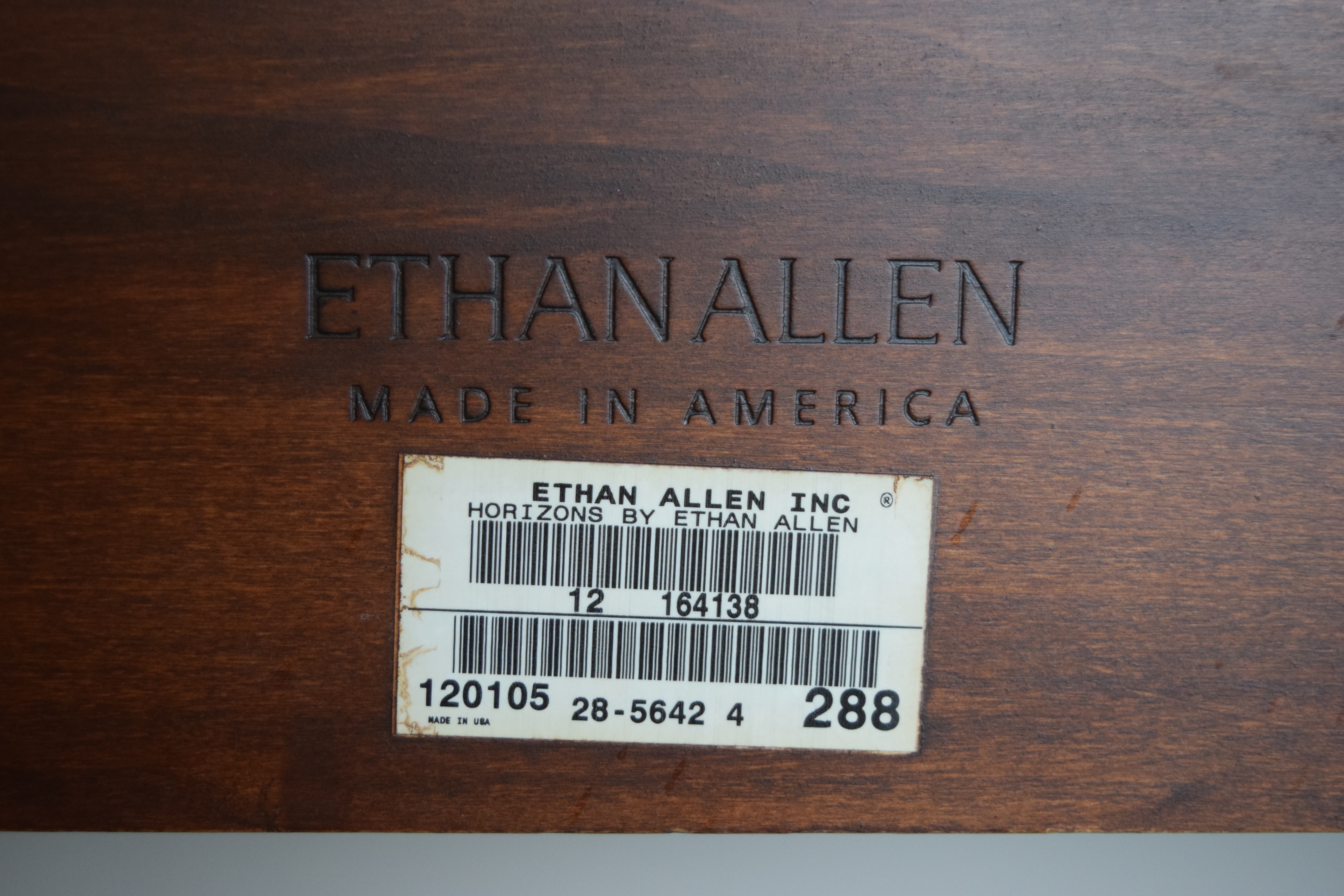 Ethan Allen Horizons Lotus Double Bed with Duvet Cover & Pillows