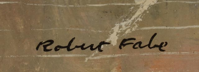 Robert Fabe Original Oil Painting on Board