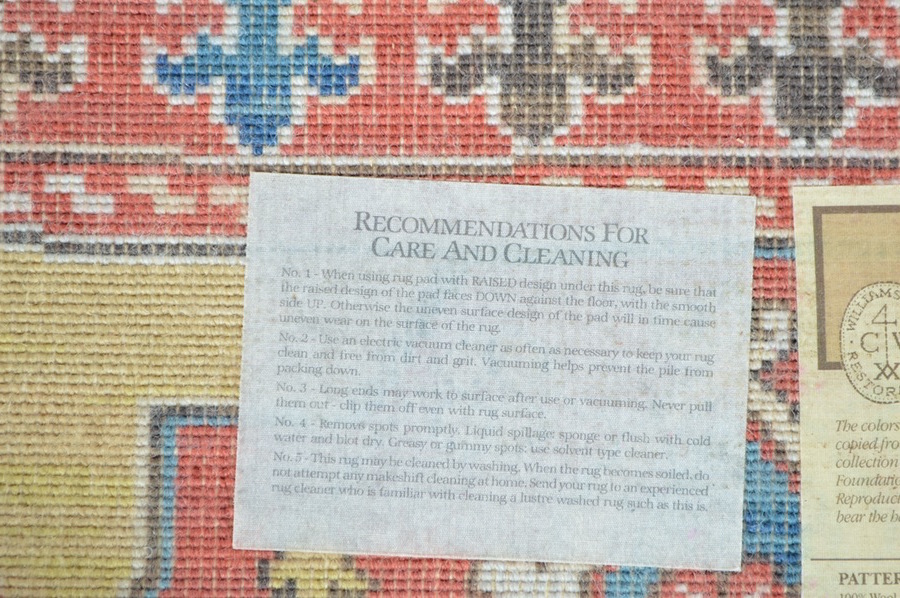 Karastan Colonial Williamsburg "Turkish Church" Persian Style Rug