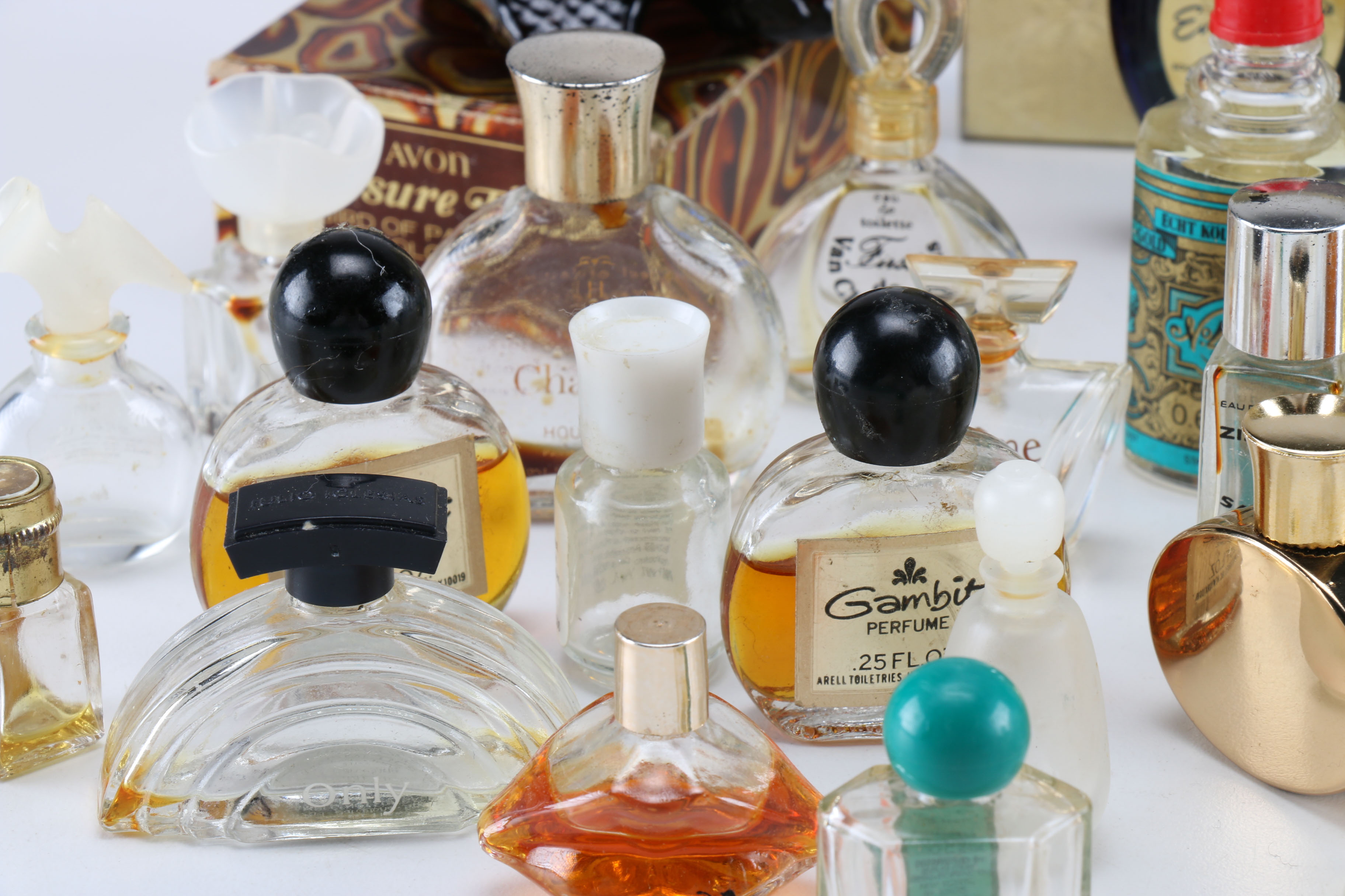 Collection of Miniature Vintage Glass Bottles