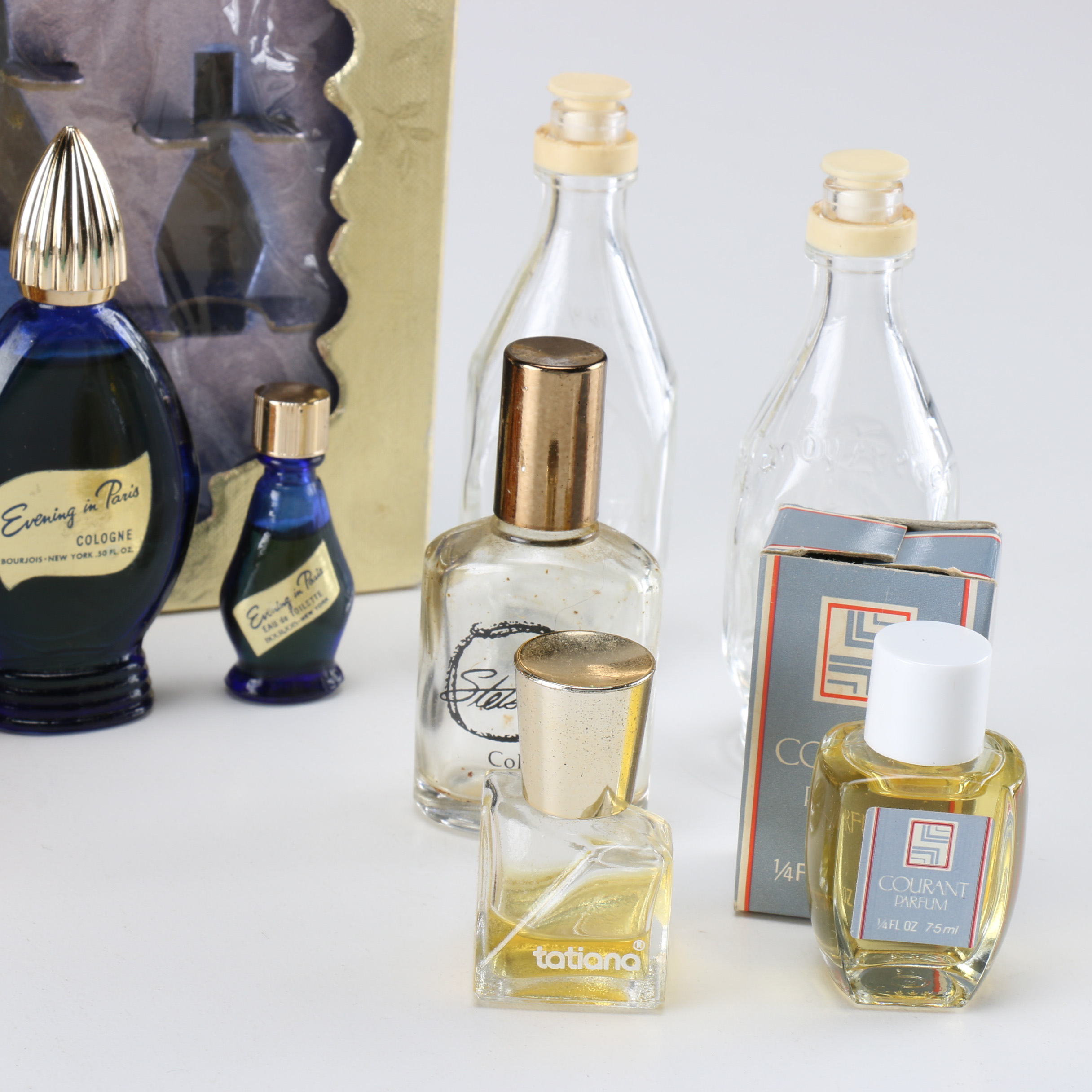 Collection of Miniature Vintage Glass Bottles