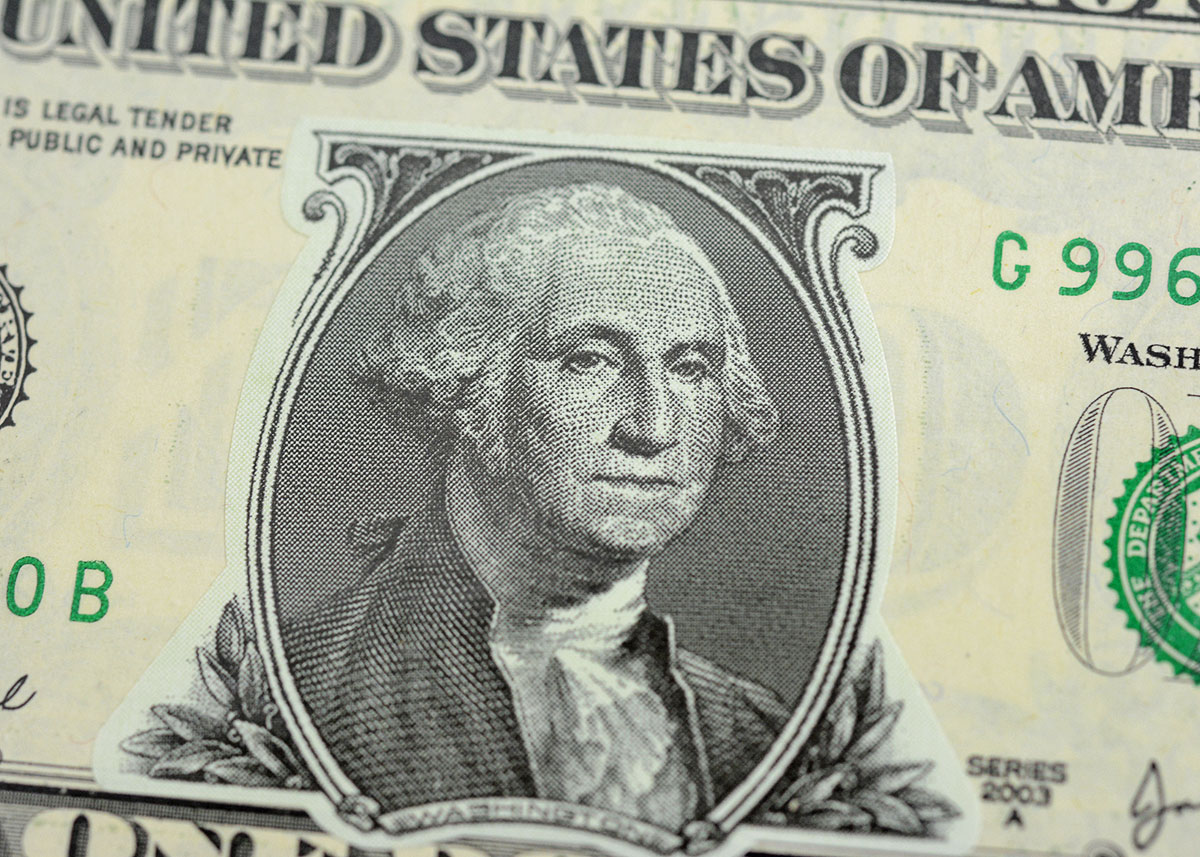 Mount Rushmore Collectors Commemorative Uncut One Dollar Bill Sheet