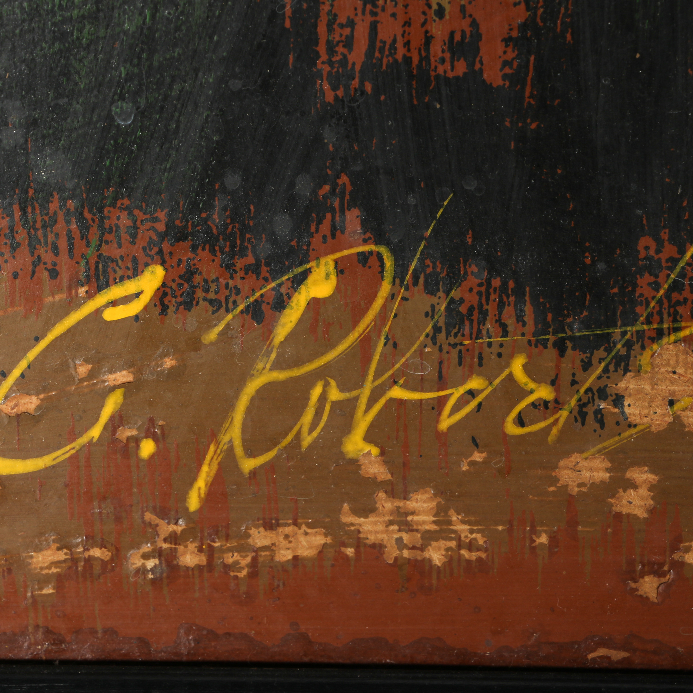 C. Roberts Original Signed Pop Art Painting of Mushrooms