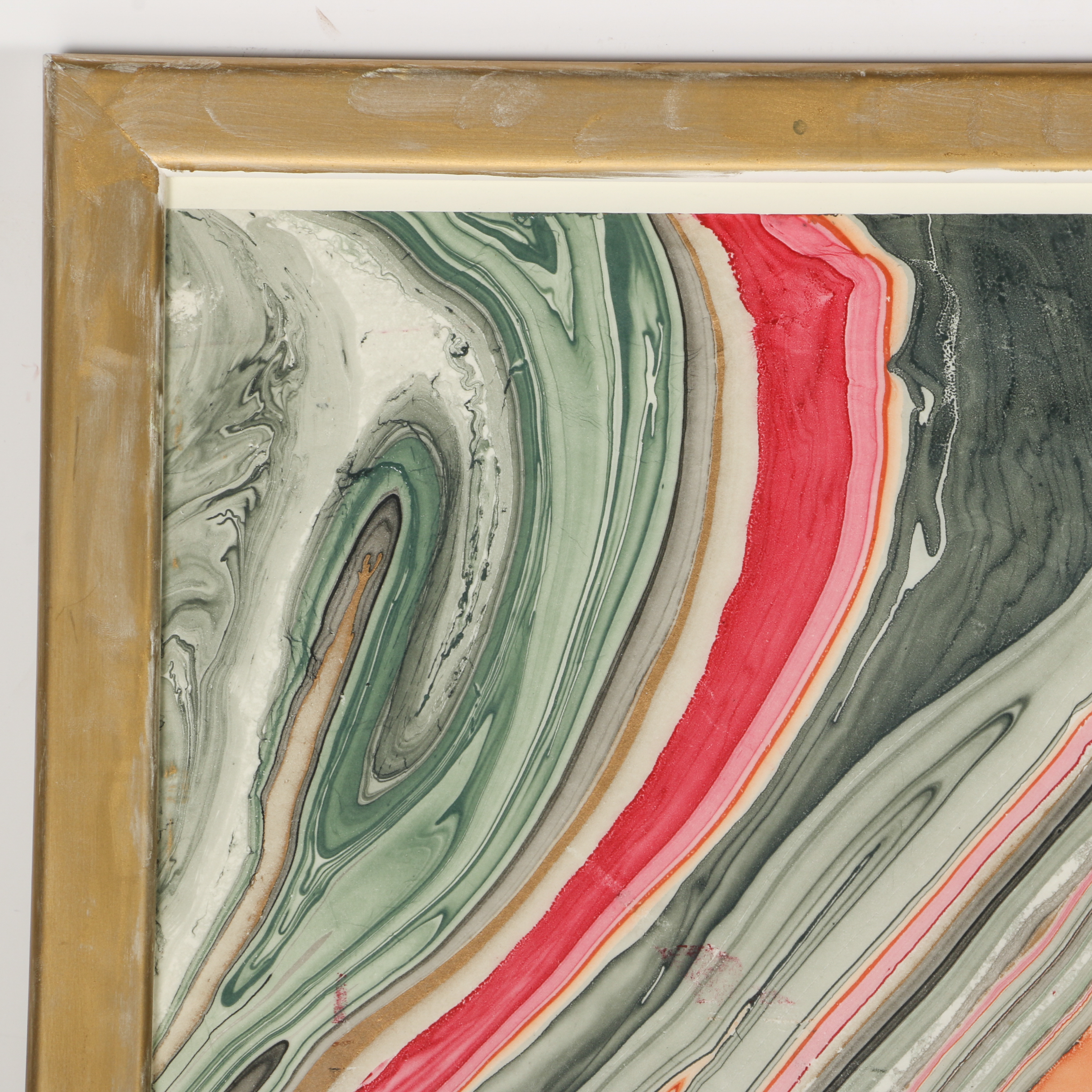 Original Water Marbled Painting