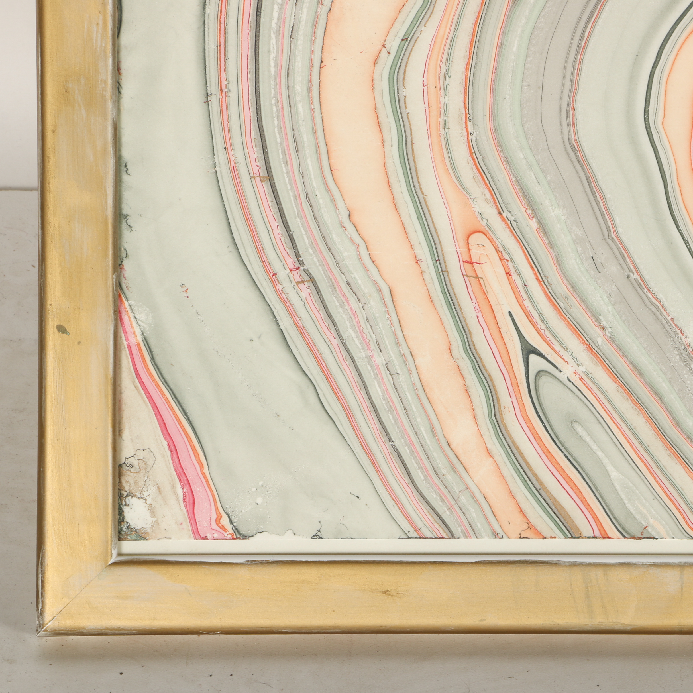 Original Water Marbled Painting