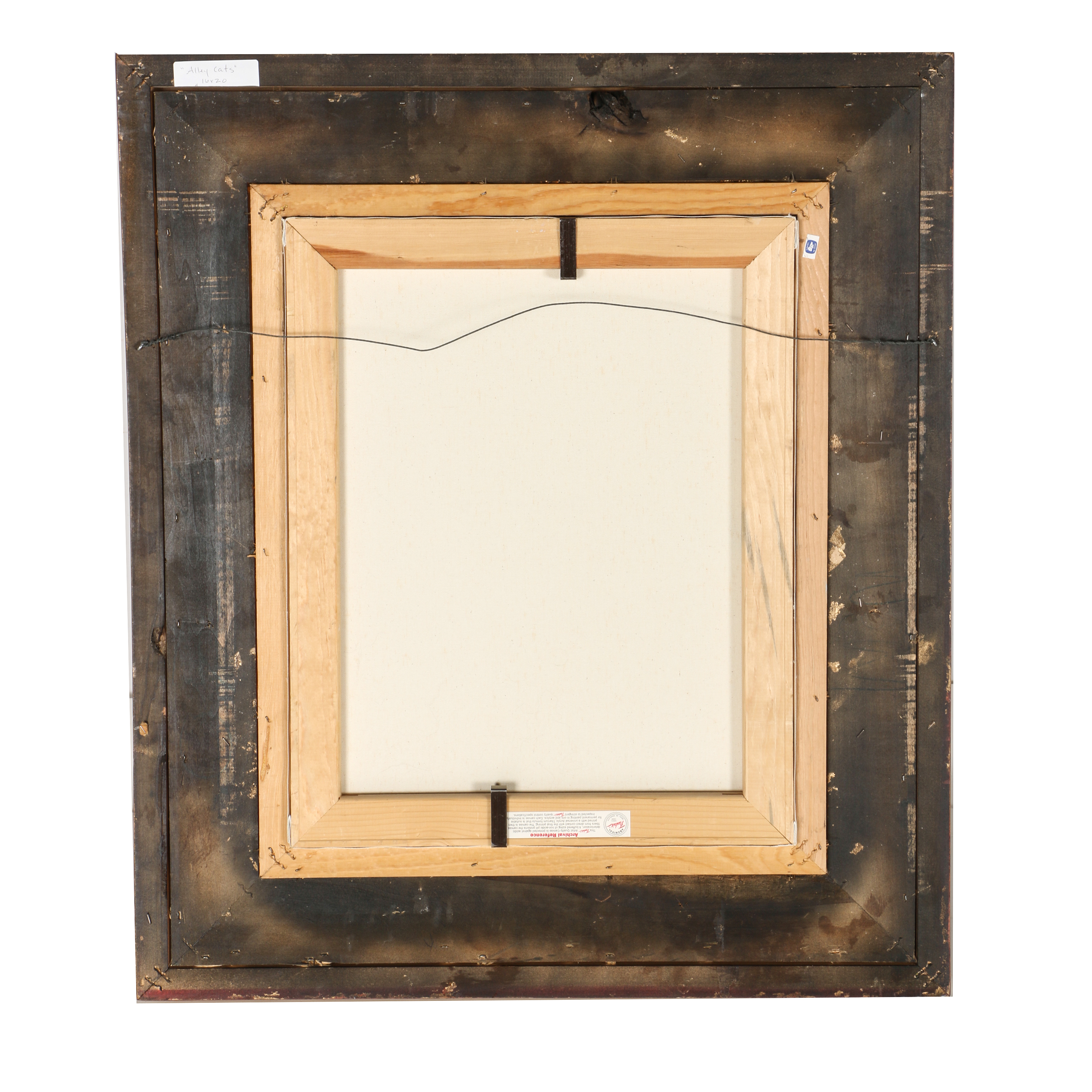 Anne Blair Brown Oil on Canvas "Alley Cats"