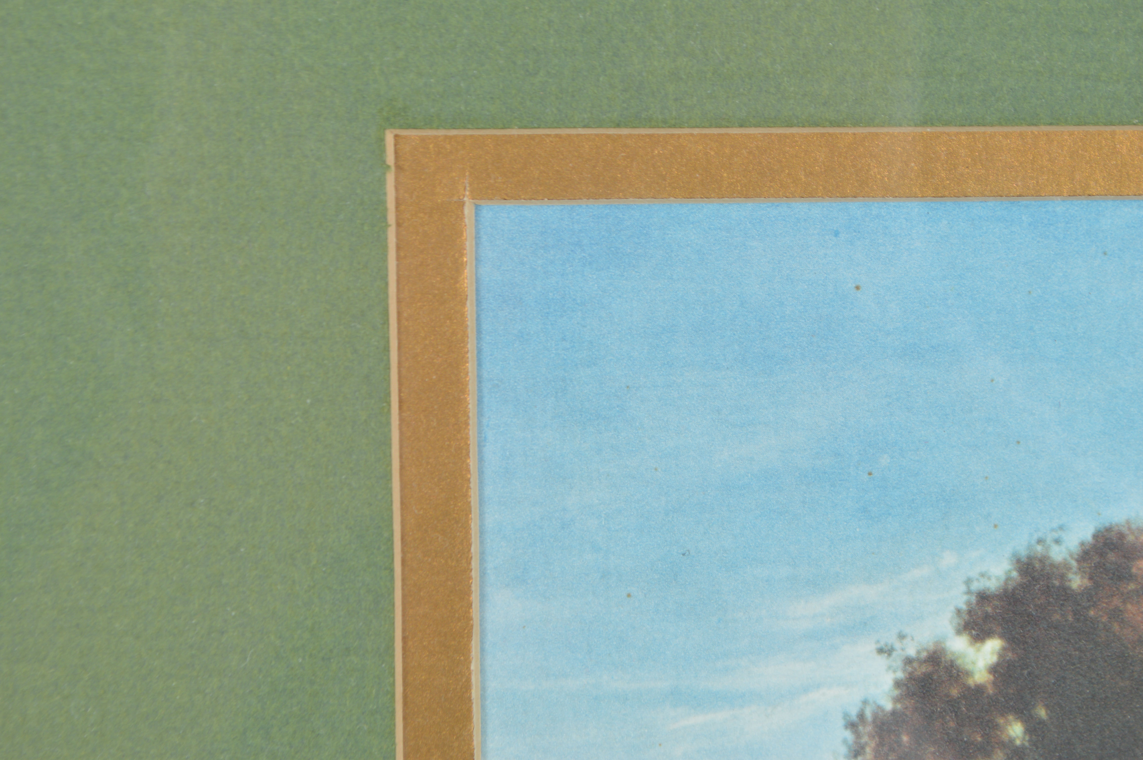 Framed Offset Lithograph of a Landscape after the Manner of Claude Lorrain