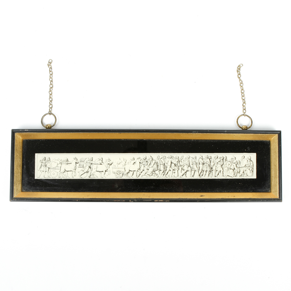 Vintage Sungott Art Studios Framed Art Glass