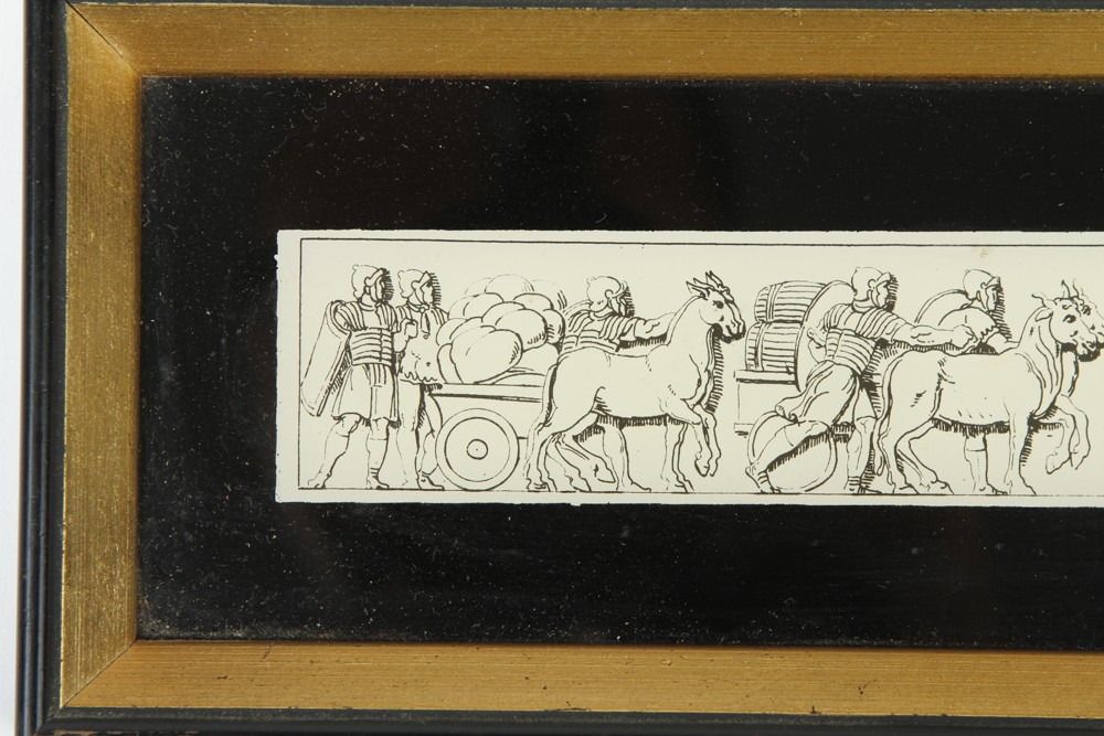 Vintage Sungott Art Studios Framed Art Glass