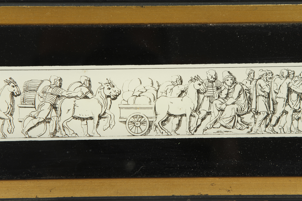 Vintage Sungott Art Studios Framed Art Glass