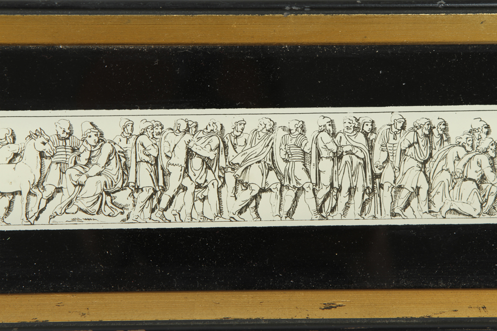 Vintage Sungott Art Studios Framed Art Glass