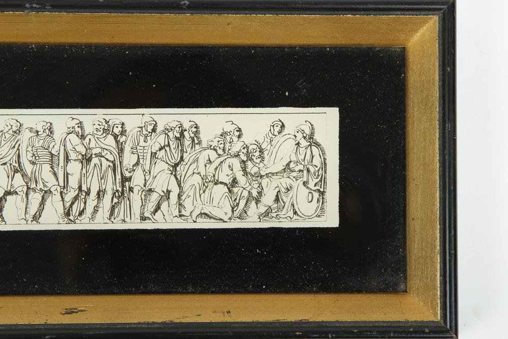 Vintage Sungott Art Studios Framed Art Glass