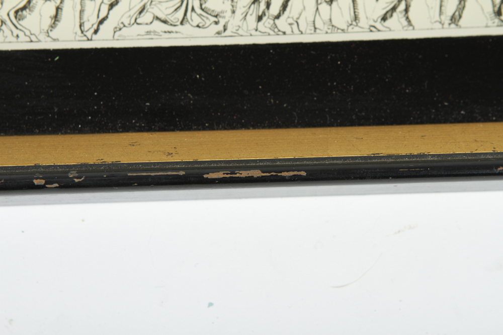 Vintage Sungott Art Studios Framed Art Glass