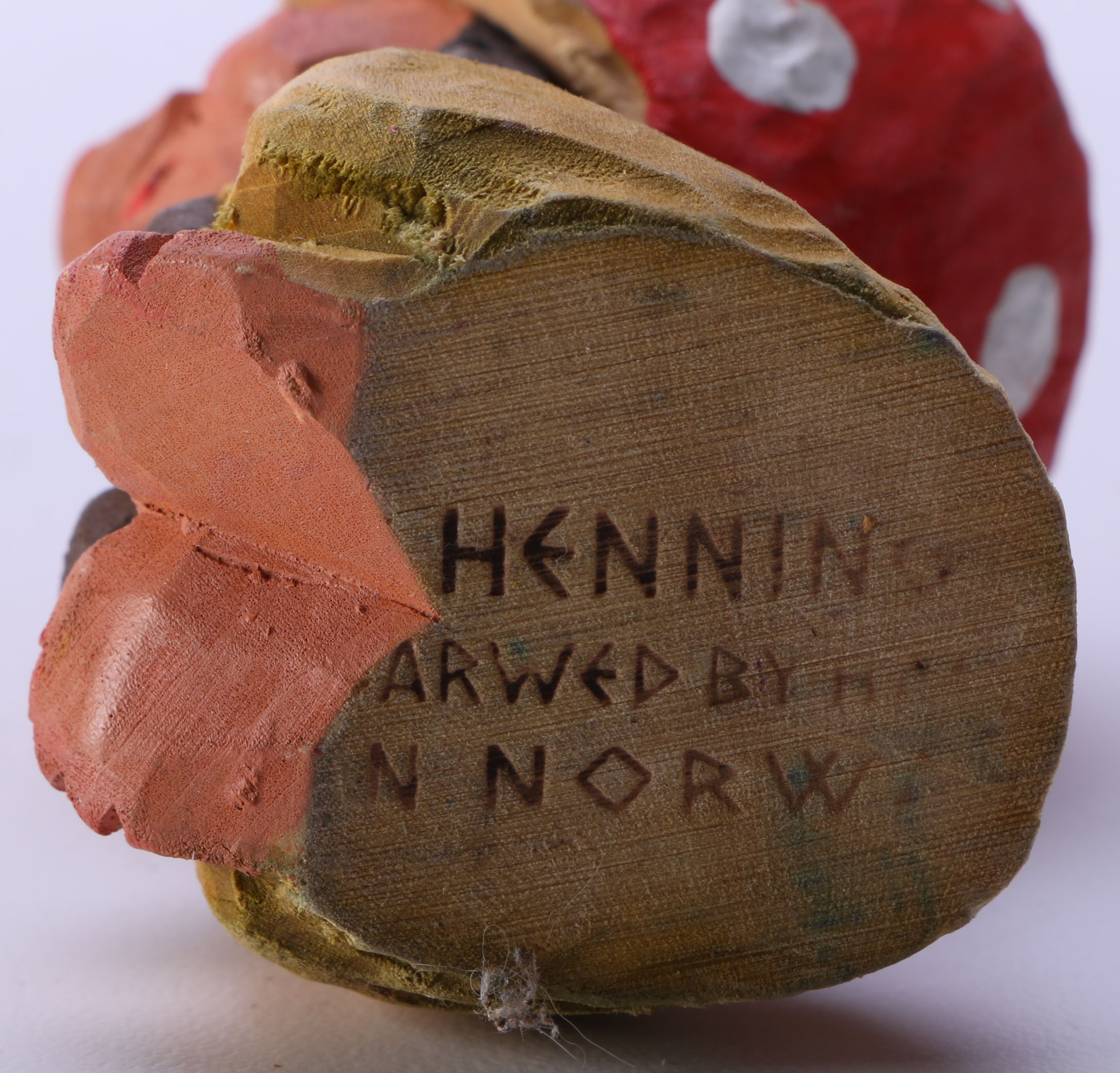 Hand Carved Norwegian Henning Folk Art Figurines