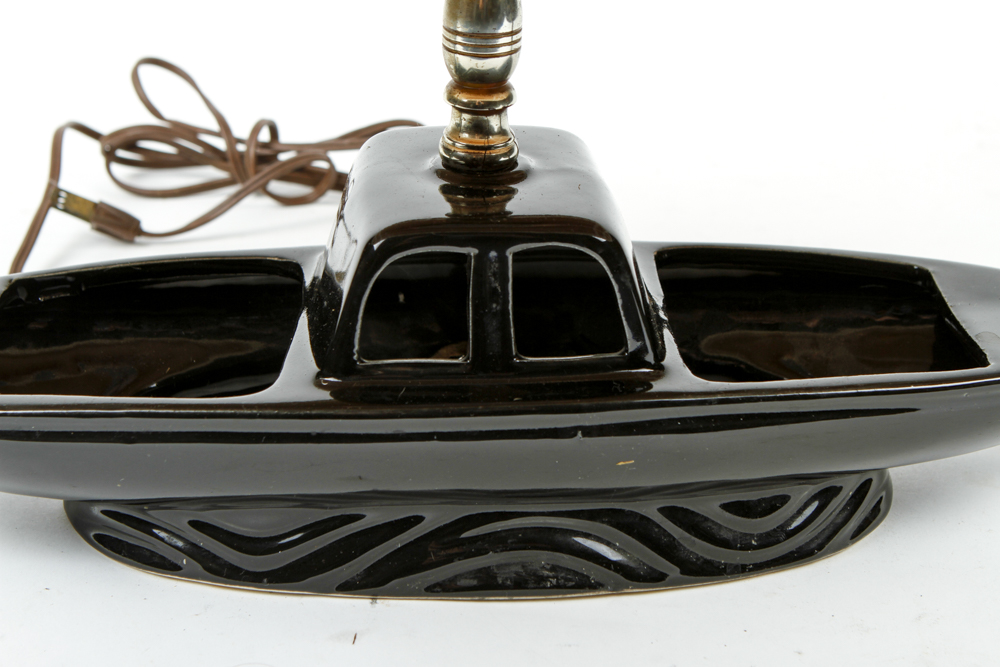 Vintage Ceramic Gondola Lamp