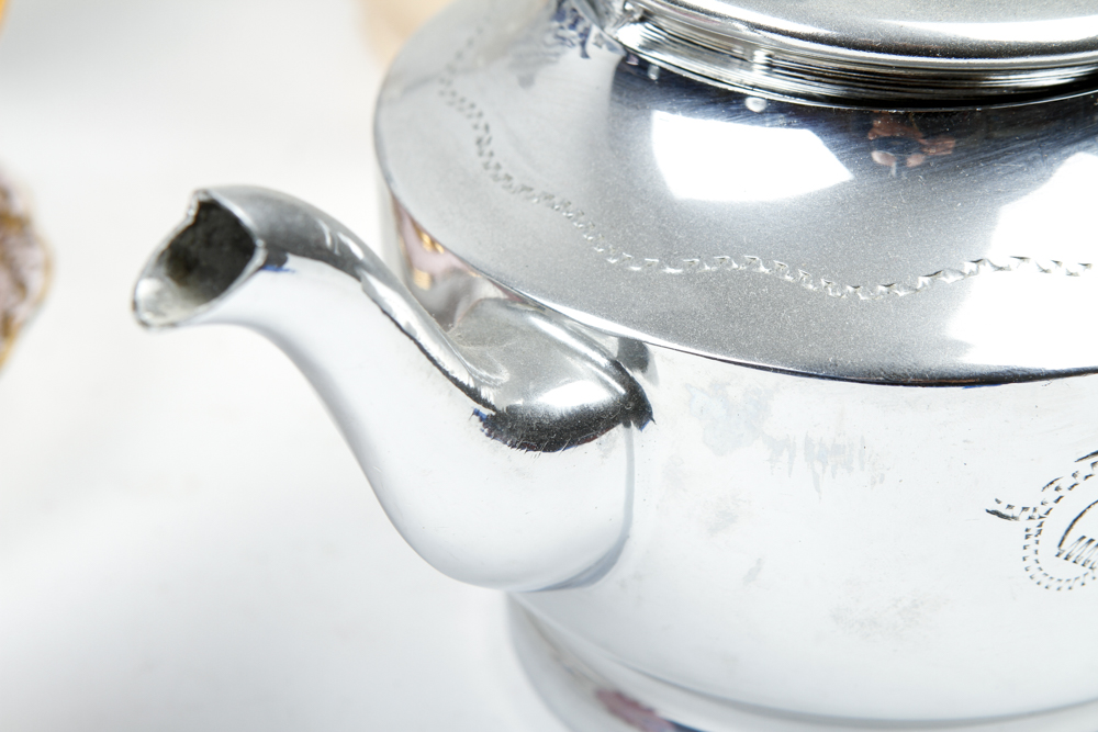 Assortment of Vintage Tea Pots and China