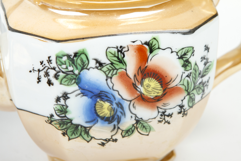 Assortment of Vintage Tea Pots and China