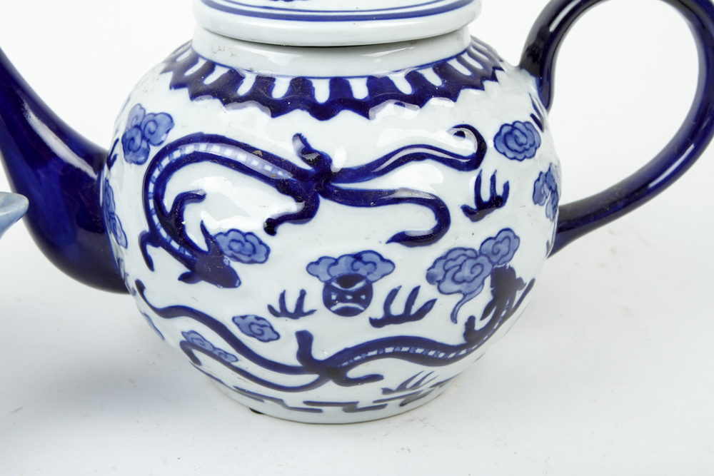 Assortment of Vintage Tea Pots and China