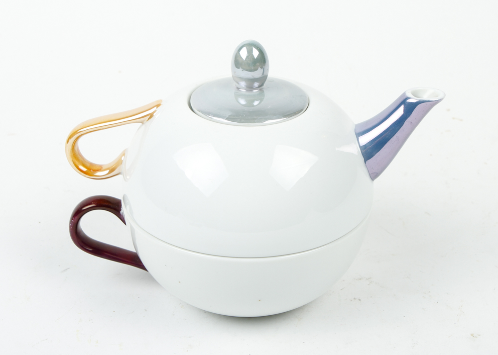 Assortment of Vintage Tea Pots and China