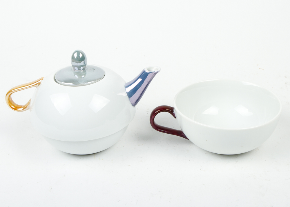 Assortment of Vintage Tea Pots and China