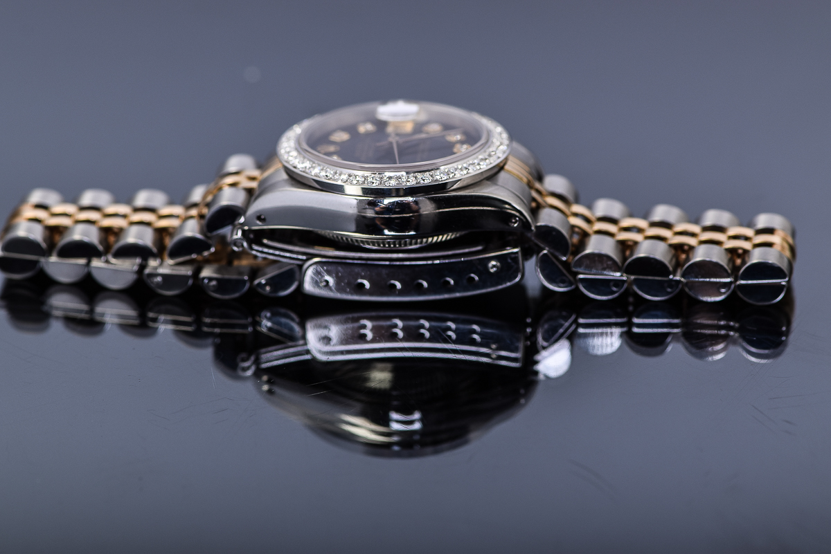 Rolex Datejust Two-Tone 18K Yellow Gold and Diamond Women's Watch