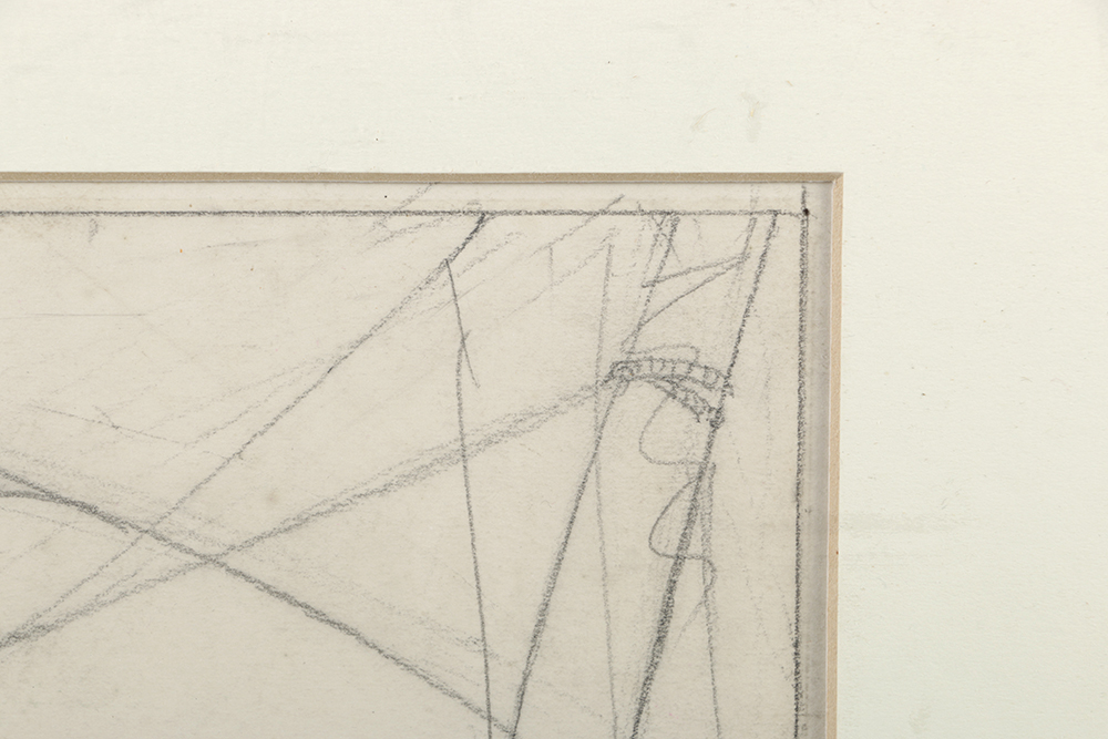 Willy Pogány Graphite Drawing on Paper "Stage Setting / Pirate Ship"