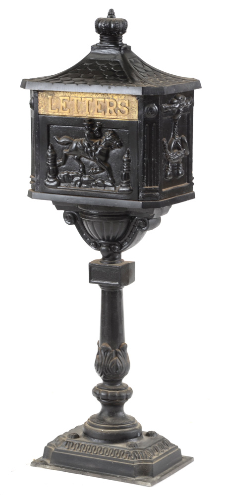 Cast Iron Pedestal Mailbox