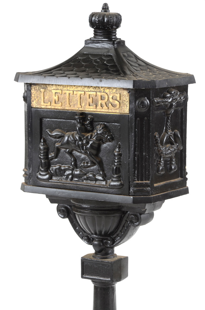 Cast Iron Pedestal Mailbox