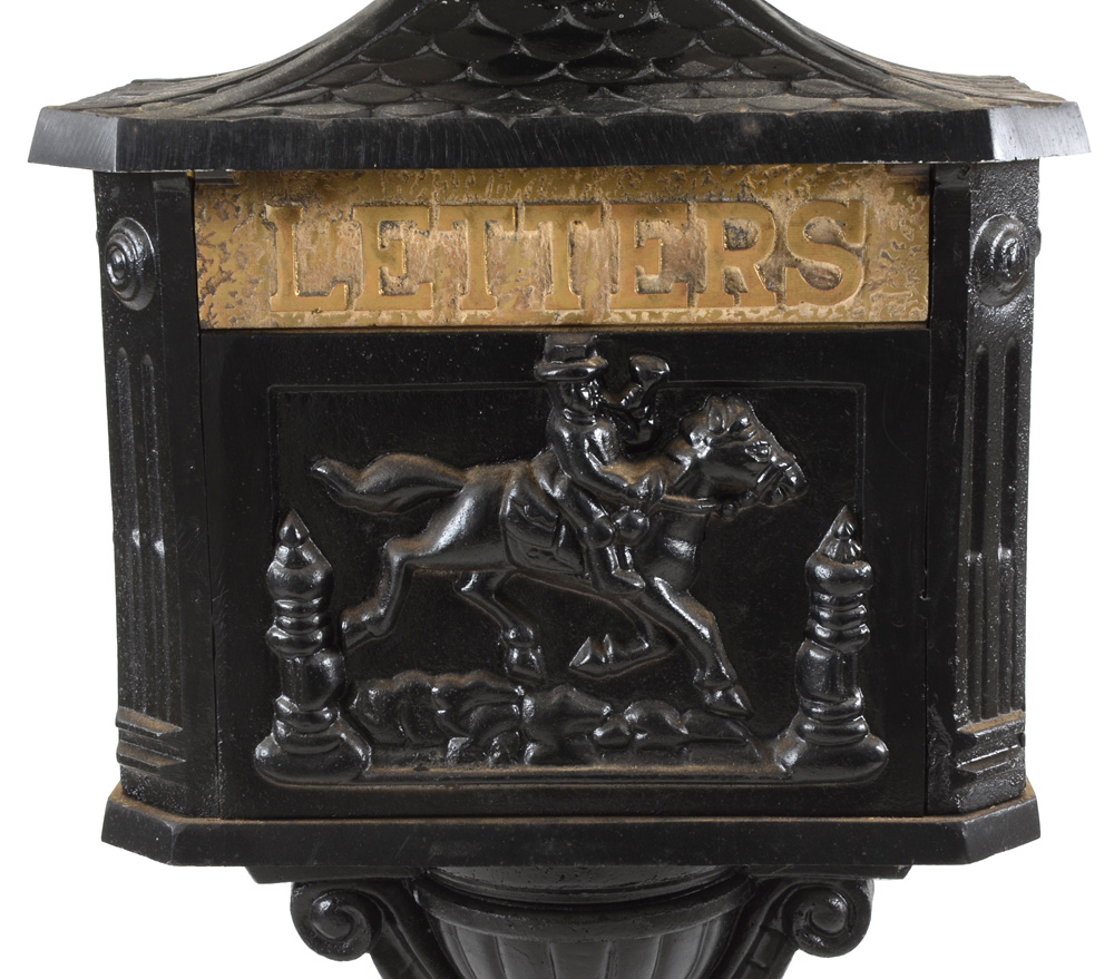 Cast Iron Pedestal Mailbox