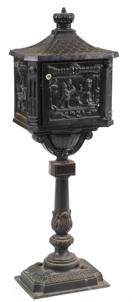 Cast Iron Pedestal Mailbox