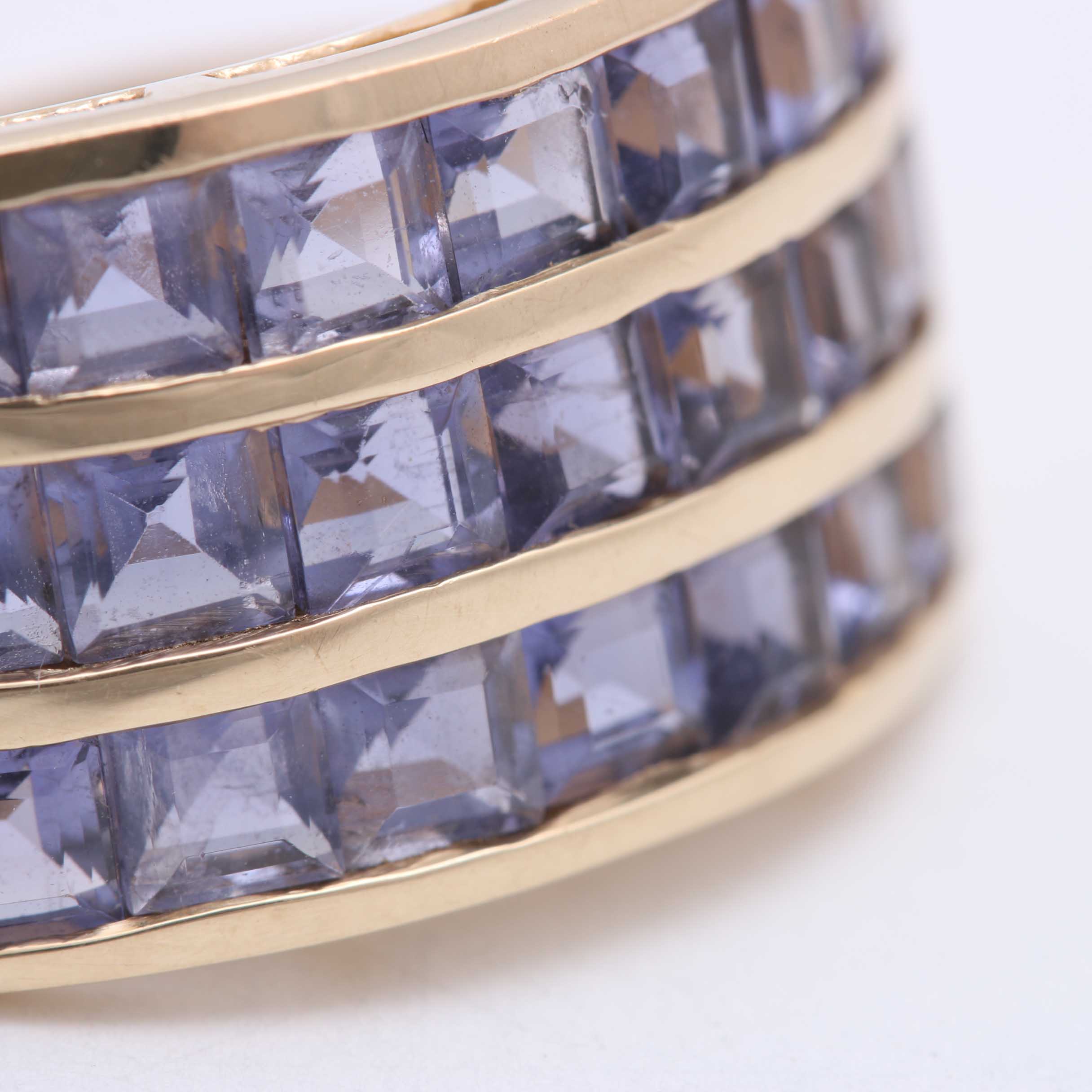 10K Yellow Gold Iolite Ring
