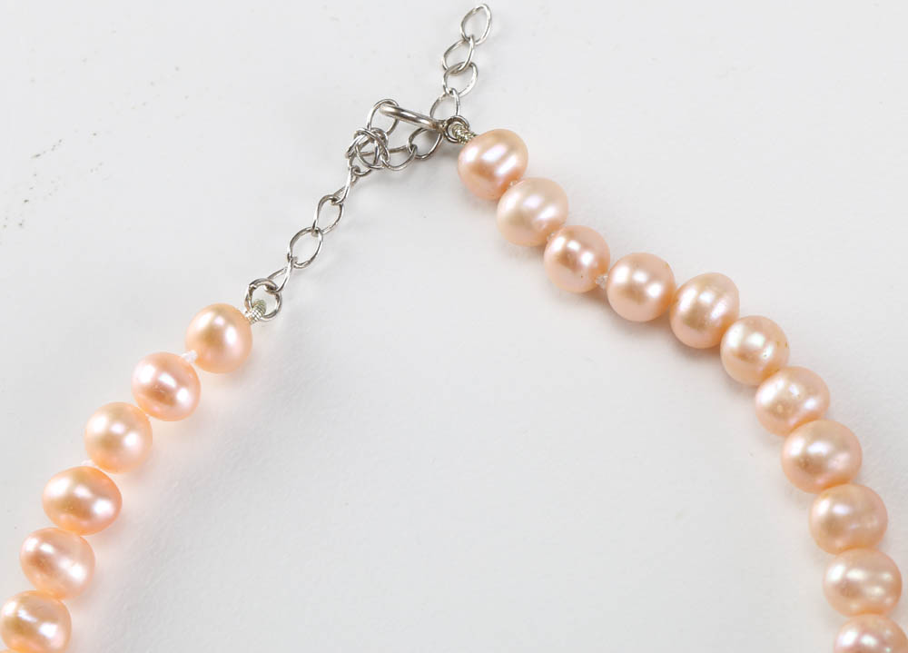 Assortment of Faux Pearl Necklaces and Bracelets