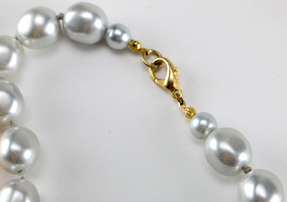 Assortment of Faux Pearl Necklaces and Bracelets
