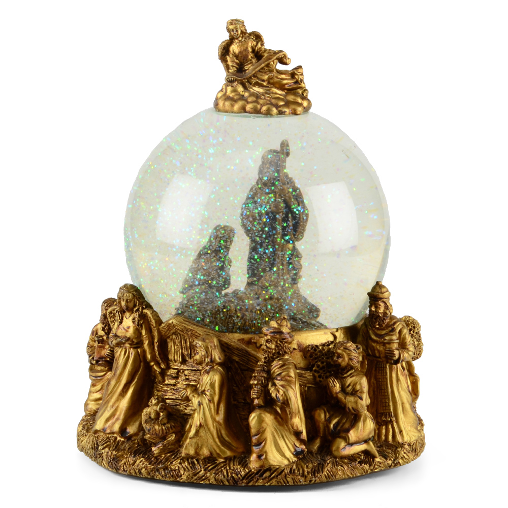 Musical Nativity Snow Globe