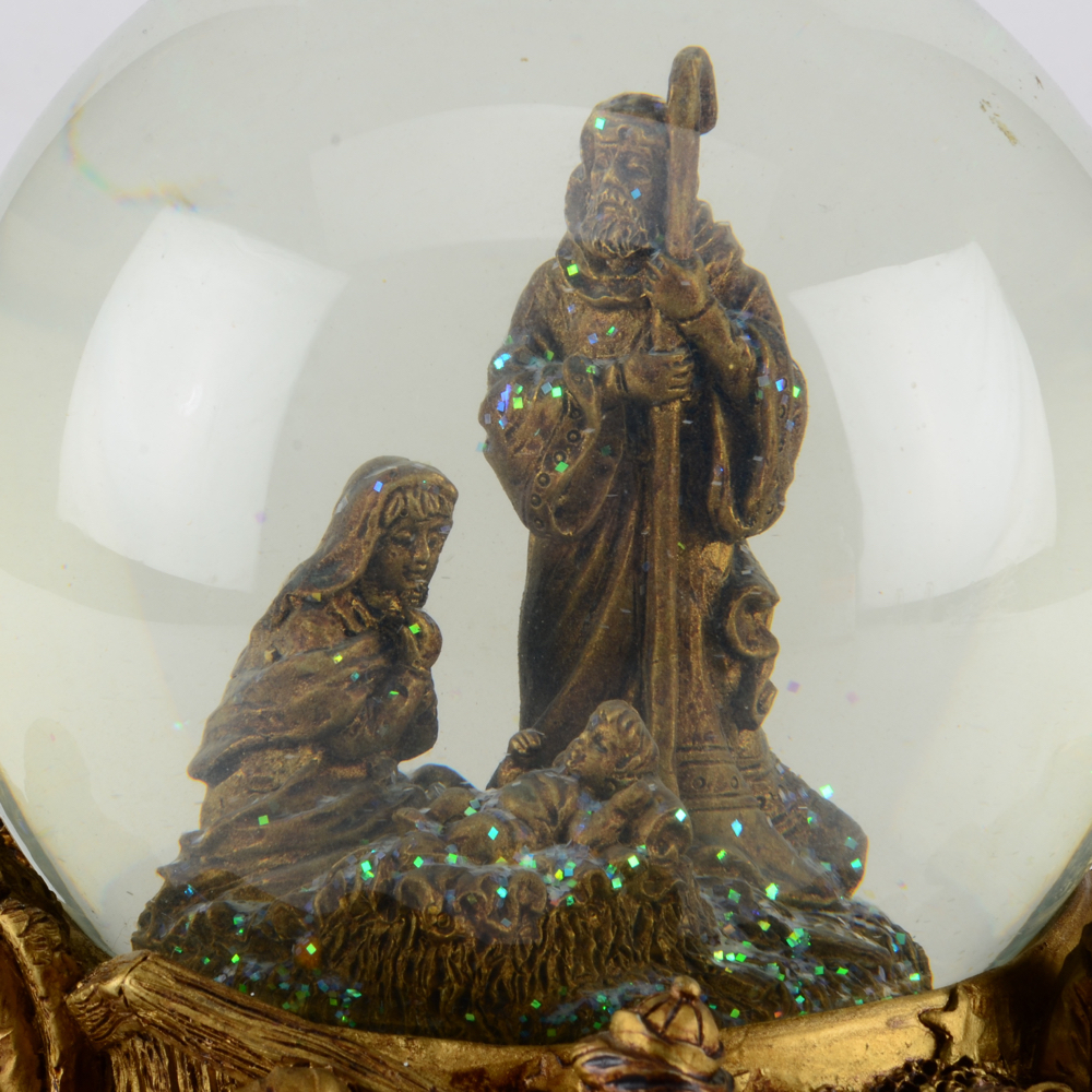 Musical Nativity Snow Globe