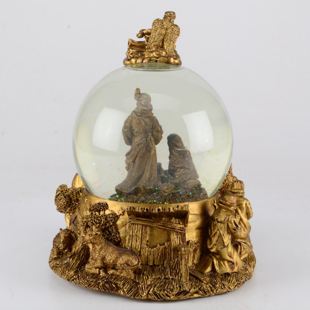 Musical Nativity Snow Globe