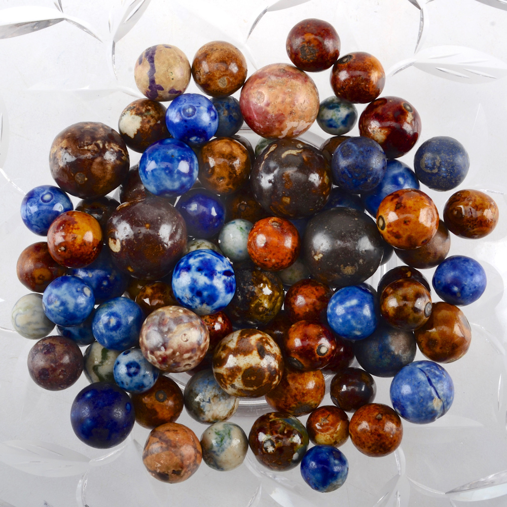Large Collection of Bennington Marbles