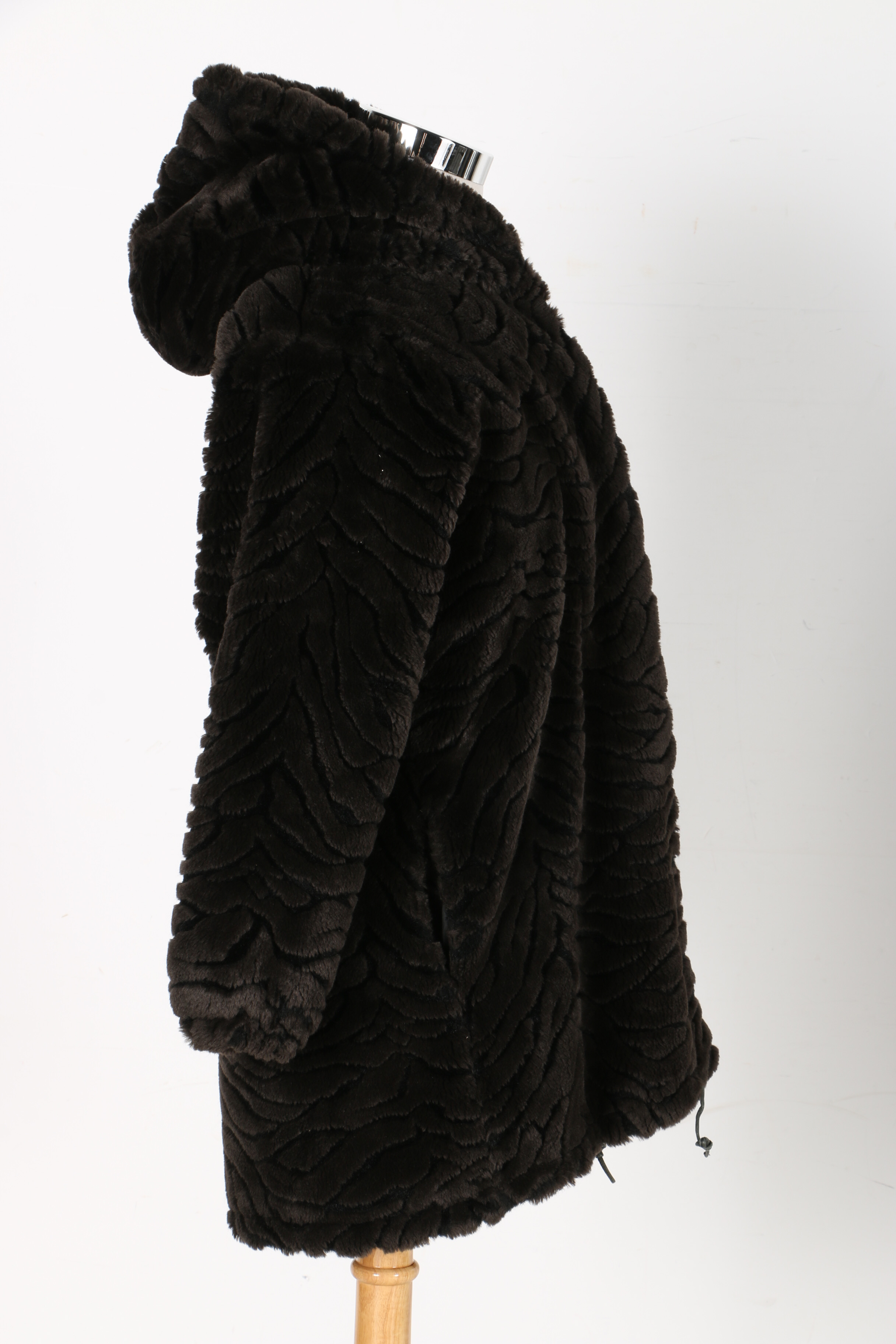 Faux Fur Kristen Blake Vest and Duffel Outdoor Coat